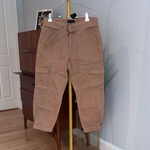 Banana Republic Brown Cropped Cargo Pants